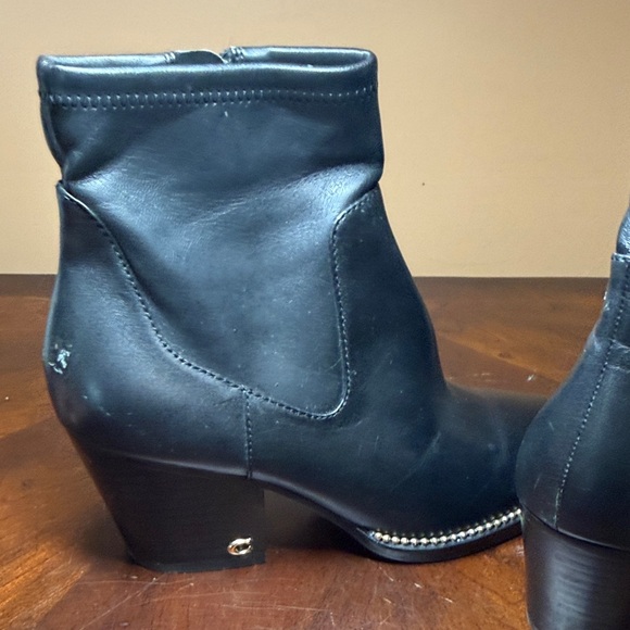 Coach Black Leather Ankle Booties - Picture 5 of 7